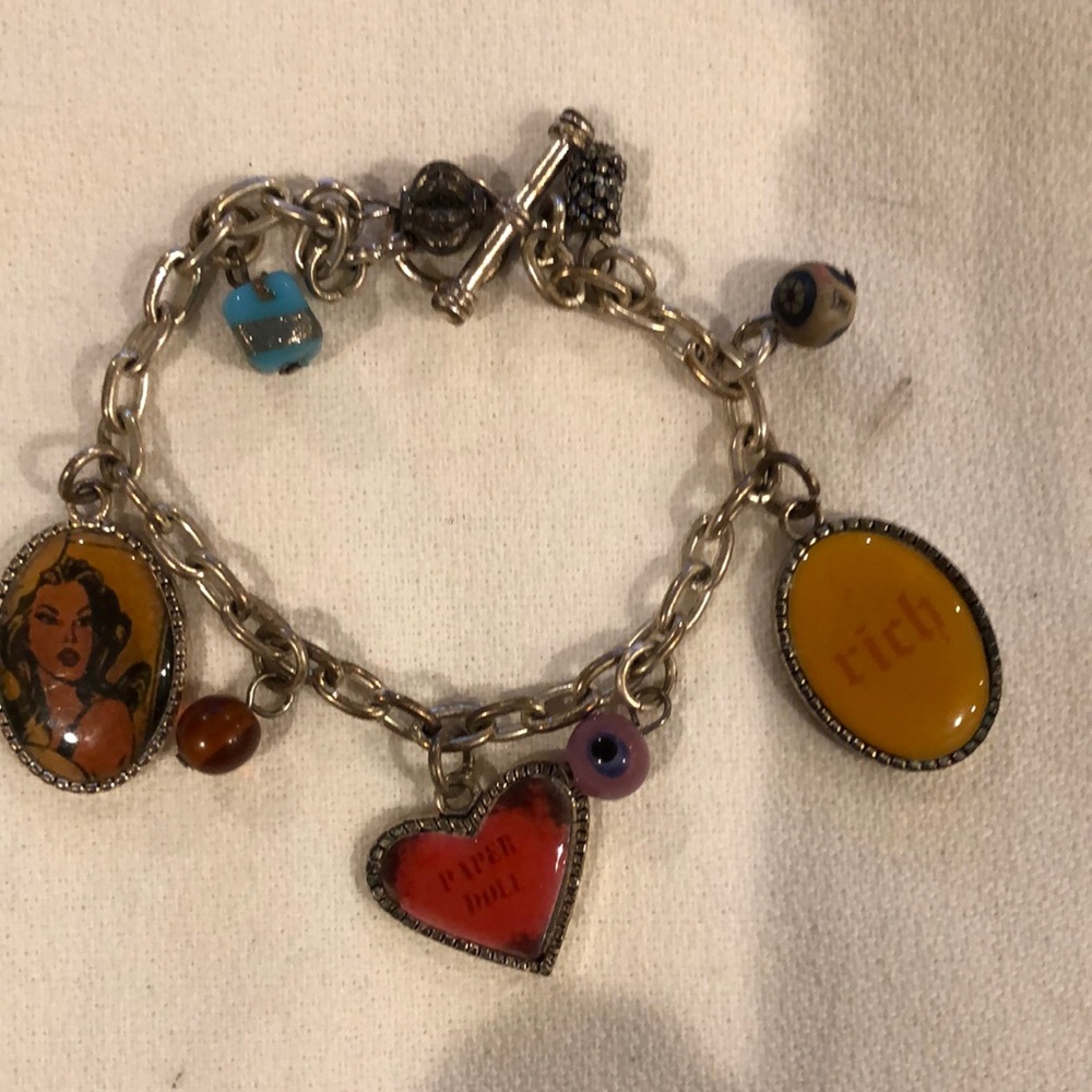 Photo charm bracelet.